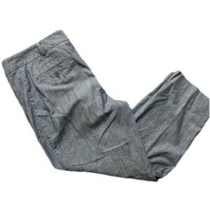 Light Gray Women's Linen-Blend Pants